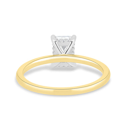 1.86 CT Emerald Hidden Halo CVD E/VS2 Diamond Engagement Ring 9