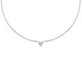 0.7 CT Heart Solitaire Lab Grown Diamond Necklace