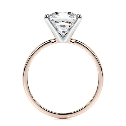 3.0 CT Princess Solitaire CVD F/VS2 Diamond Engagement Ring 32