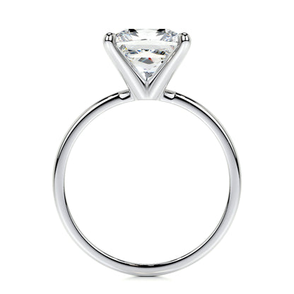 3.0 CT Princess Solitaire CVD F/VS2 Diamond Engagement Ring 4