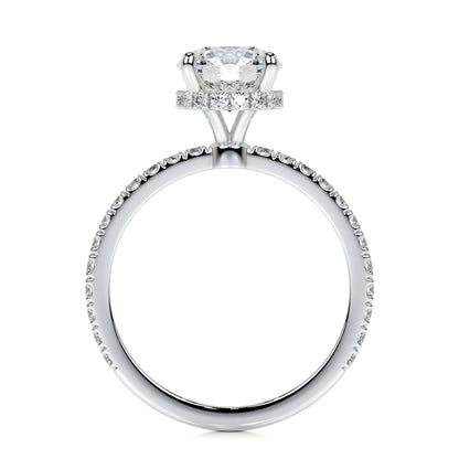 1.50 CT Round Hidden Halo CVD E/VS2 Diamond Engagement Ring 10