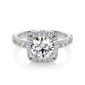Round Halo Lab Grown Diamond Engagement Ring