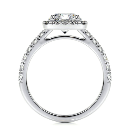 1.50 CT Round Halo CVD D/VS1 Diamond Engagement Ring 8