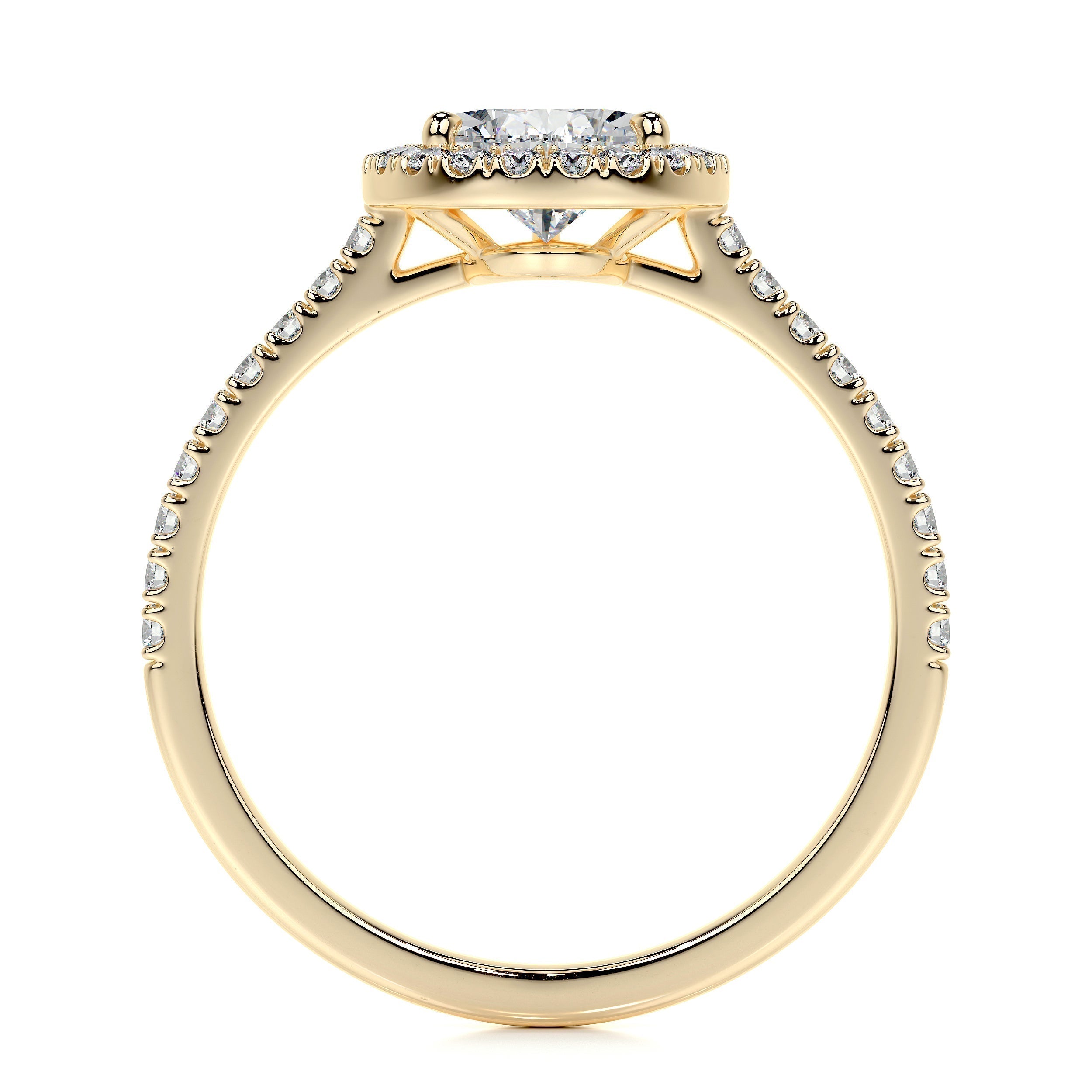 Pear Halo Lab Grown Diamond Engagement Ring