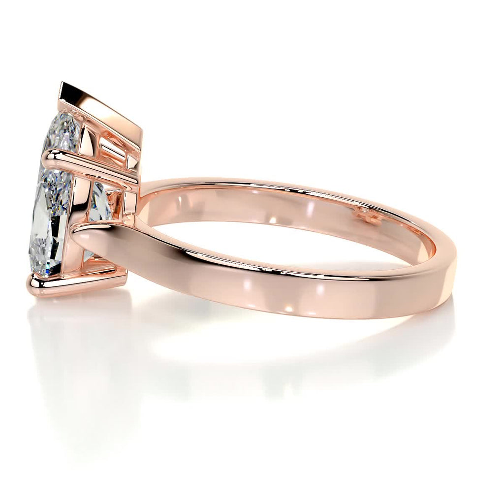 Round Solitaire Lab Grown Diamond Engagement Ring