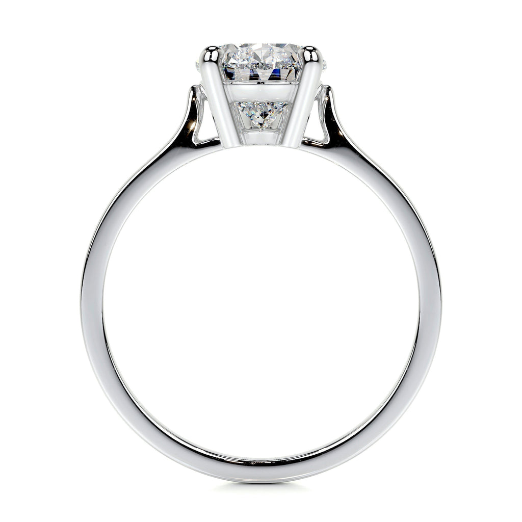 Round Solitaire Lab Grown Diamond Engagement Ring