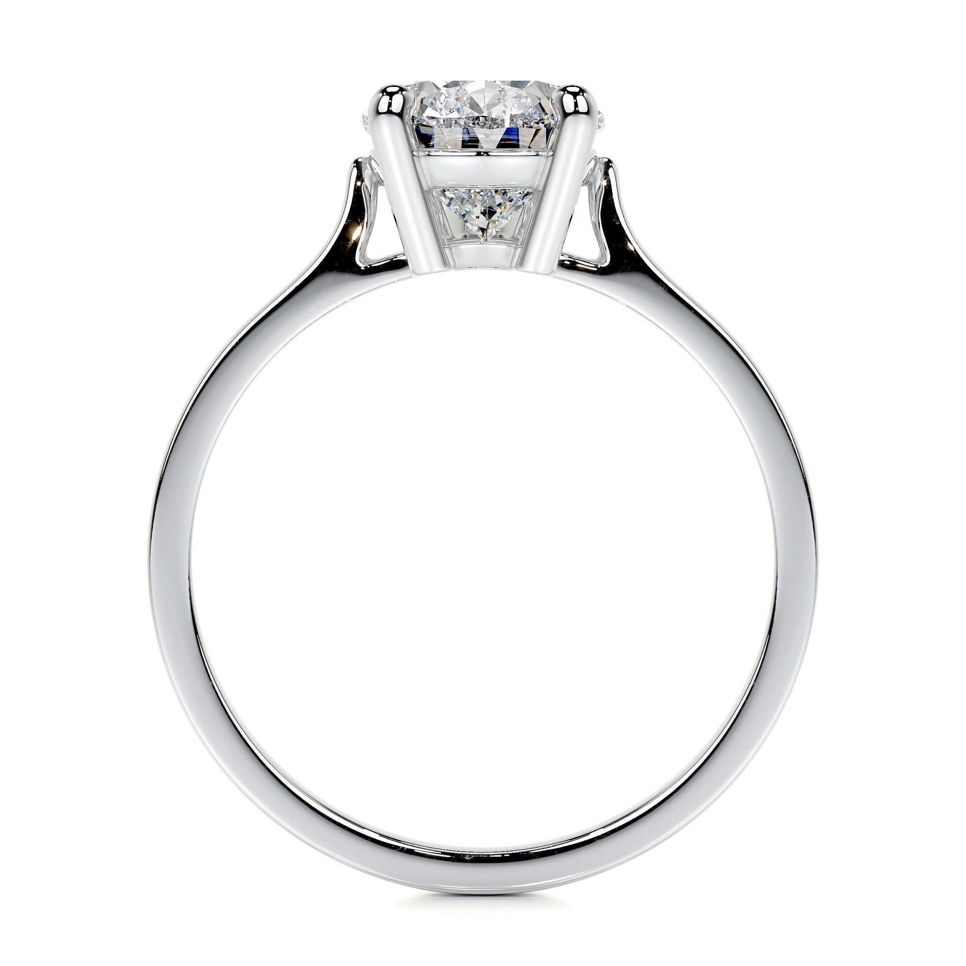 2.0 CT Round Solitaire CVD E/VS2 Diamond Engagement Ring 5