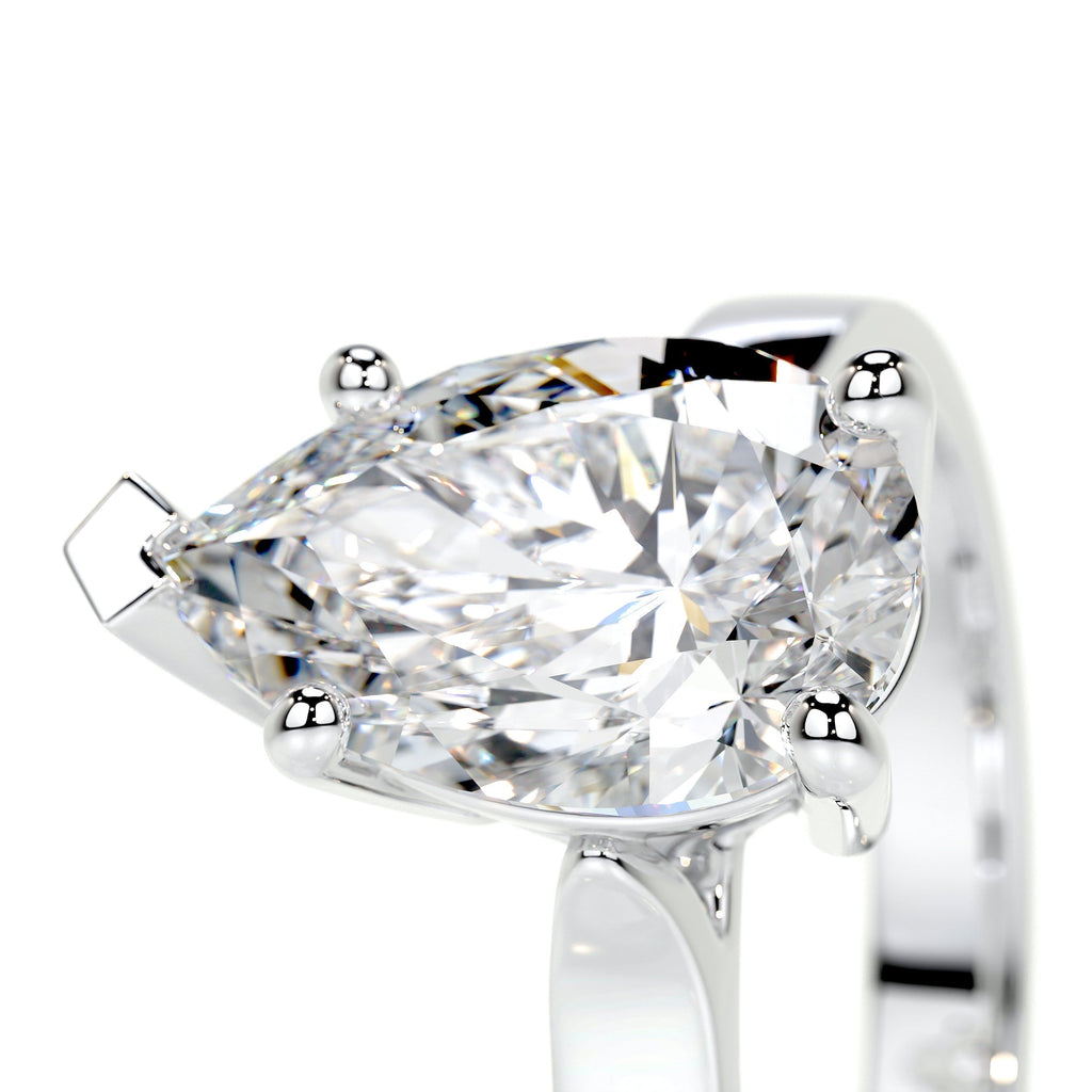 Round Solitaire Lab Grown Diamond Engagement Ring