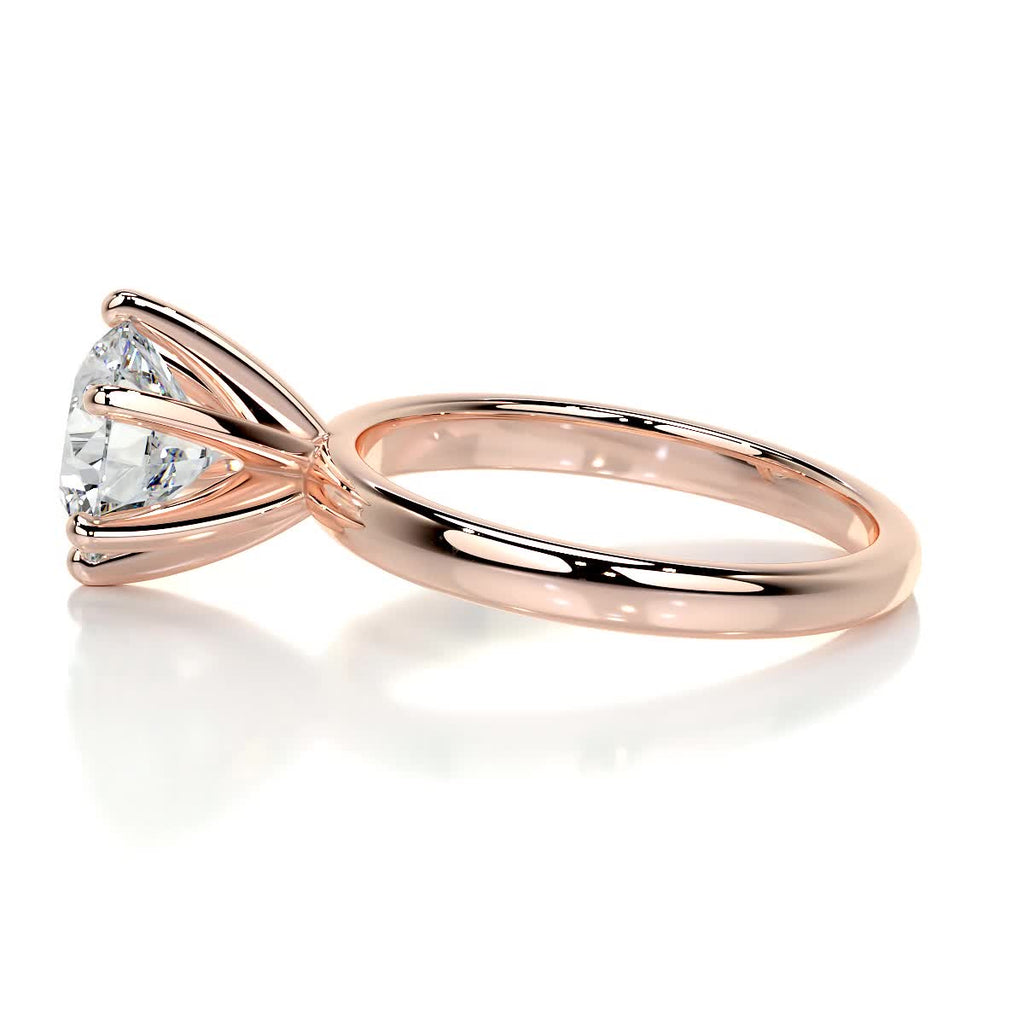 Round Solitaire Lab Grown Diamond Engagement Ring