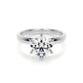 Round Solitaire Lab Grown Diamond Engagement Ring