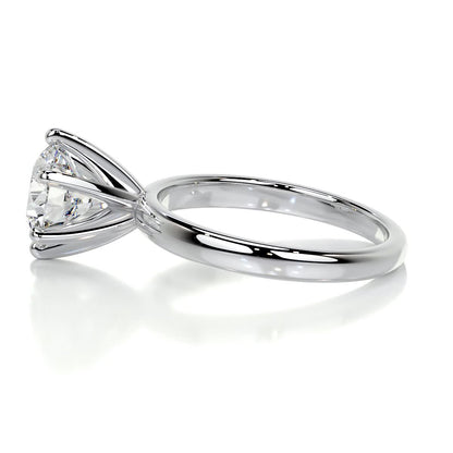 2.0 CT Round Solitaire CVD E/VS2 Diamond Engagement Ring 4