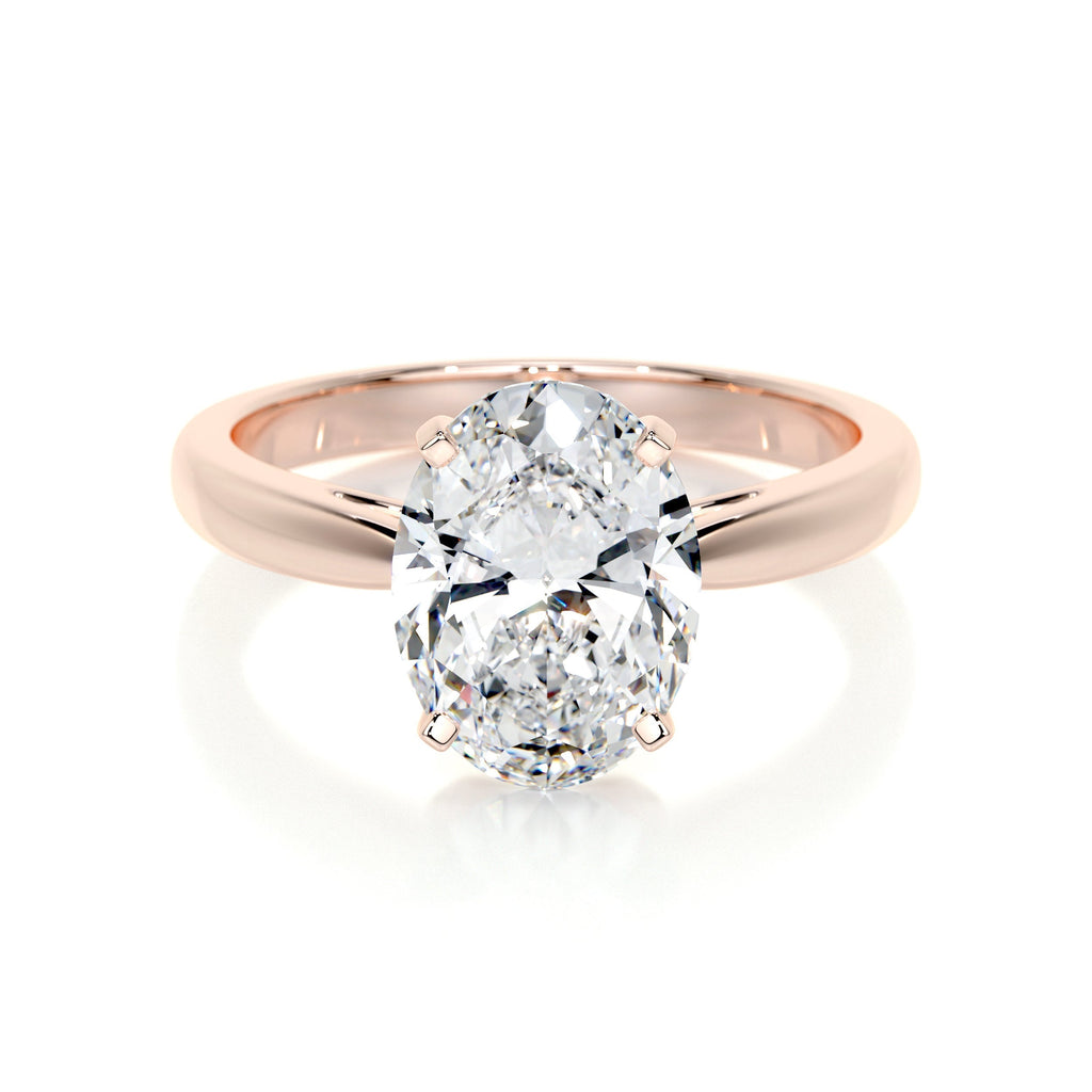 Oval Solitaire Lab Grown Diamond Engagement Ring