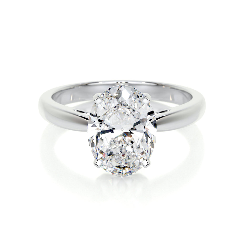 Oval Solitaire Lab Grown Diamond Engagement Ring