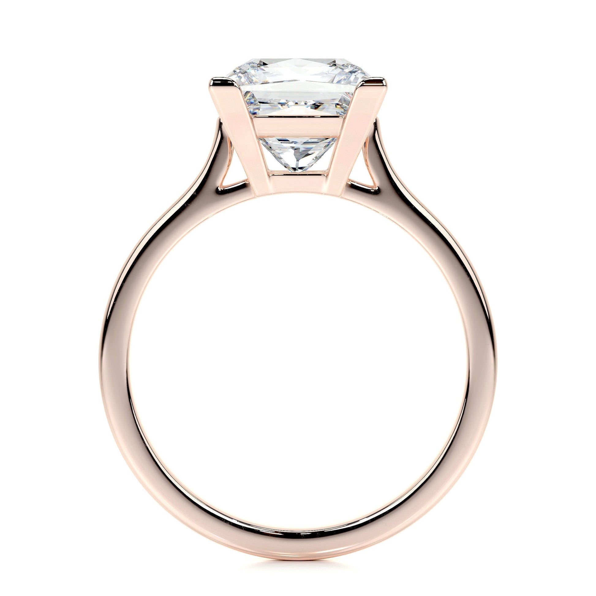 3.0 CT Princess Solitaire CVD F/VS2 Diamond Engagement Ring 16