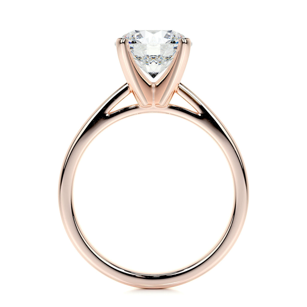 Round Solitaire Lab Grown Diamond Engagement Ring