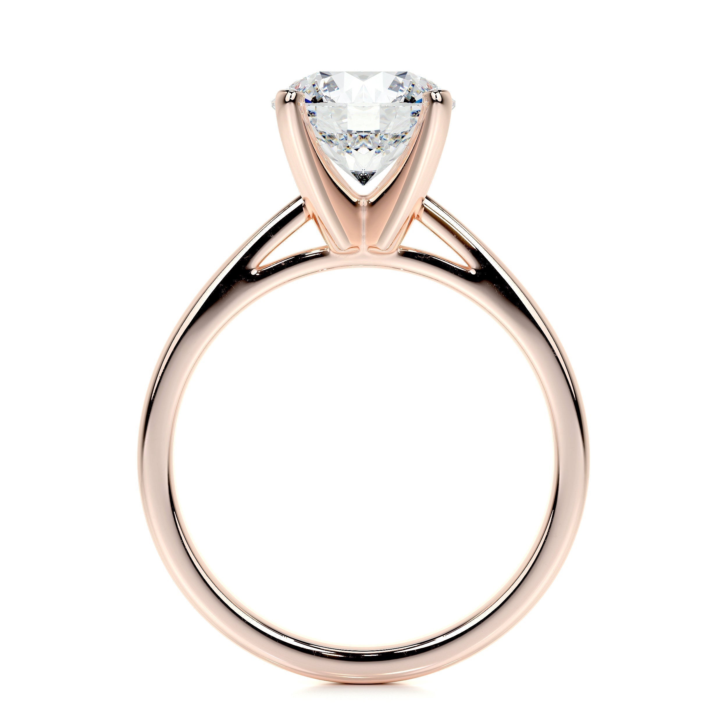 Round Solitaire Lab Grown Diamond Engagement Ring