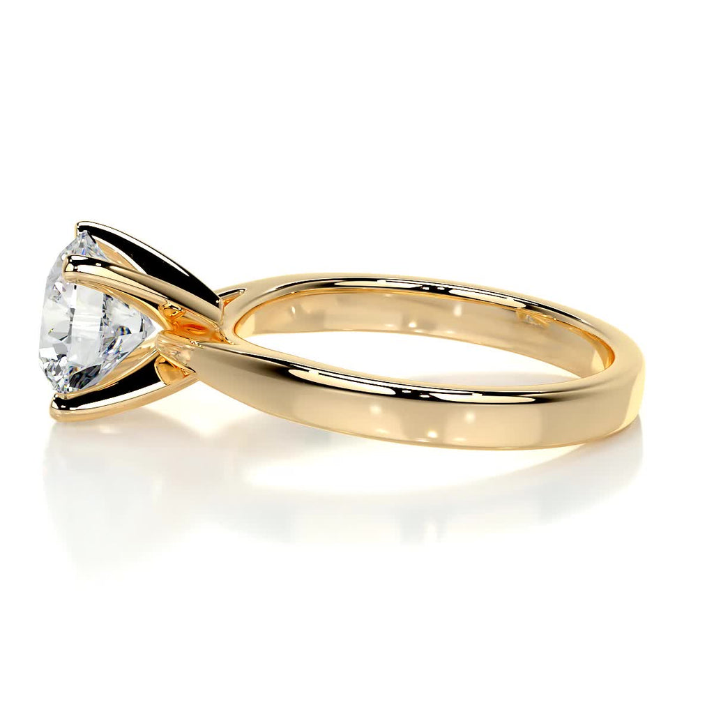 Round Solitaire Lab Grown Diamond Engagement Ring
