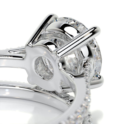 1.50 CT Round Solitaire CVD F/VS Diamond Bridal Ring Set 5