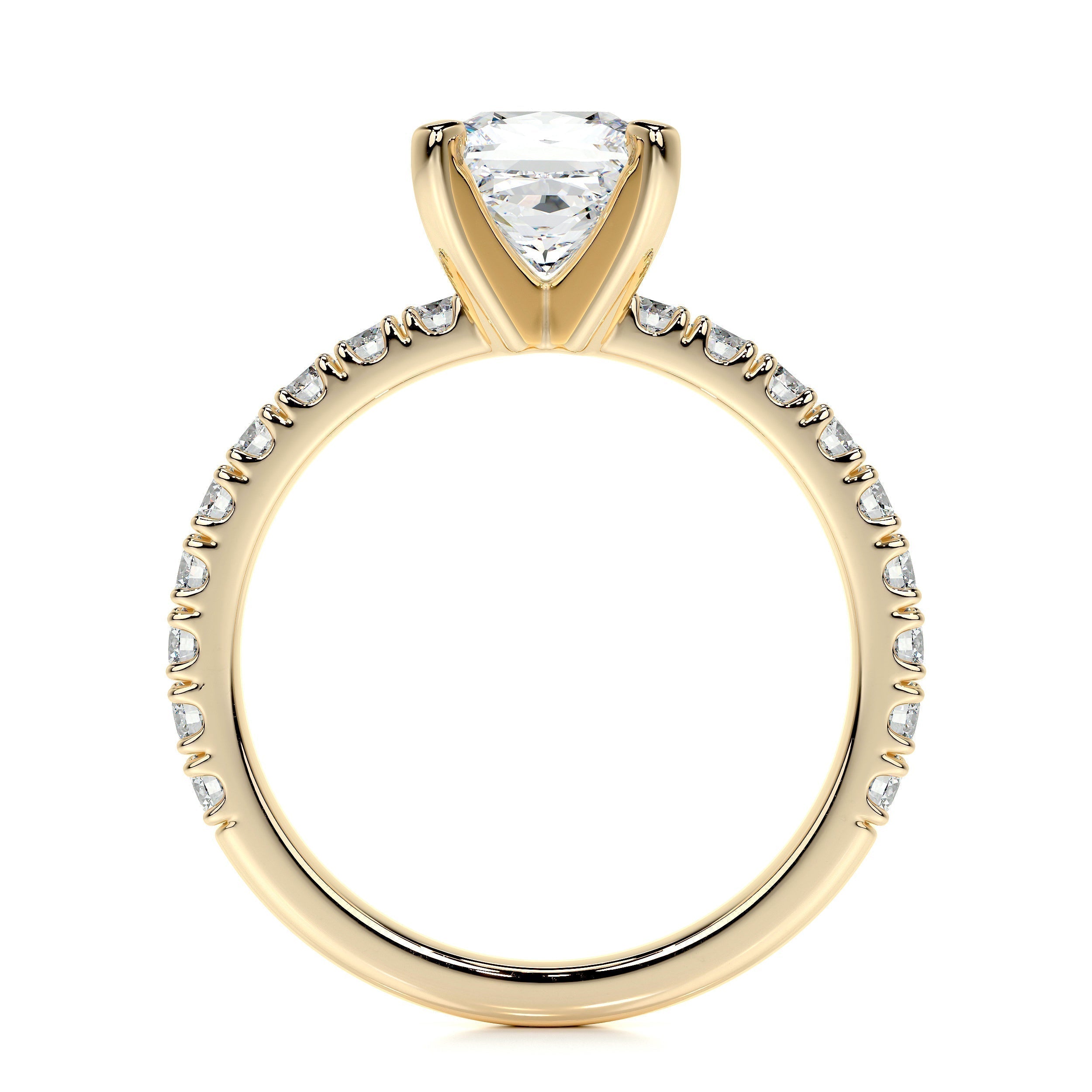 Princess Pave Lab Grown Diamond Engagement Ring