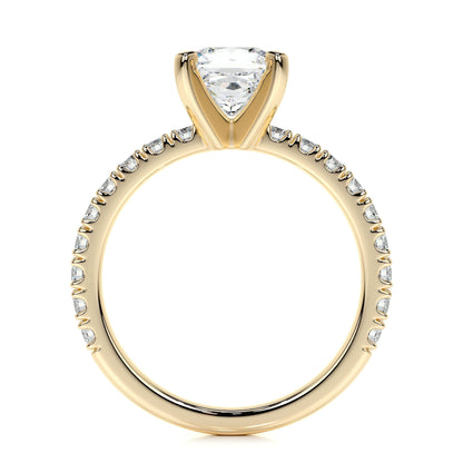 1.0 CT Princess Solitaire CVD D/VS1 Diamond Engagement Ring 11