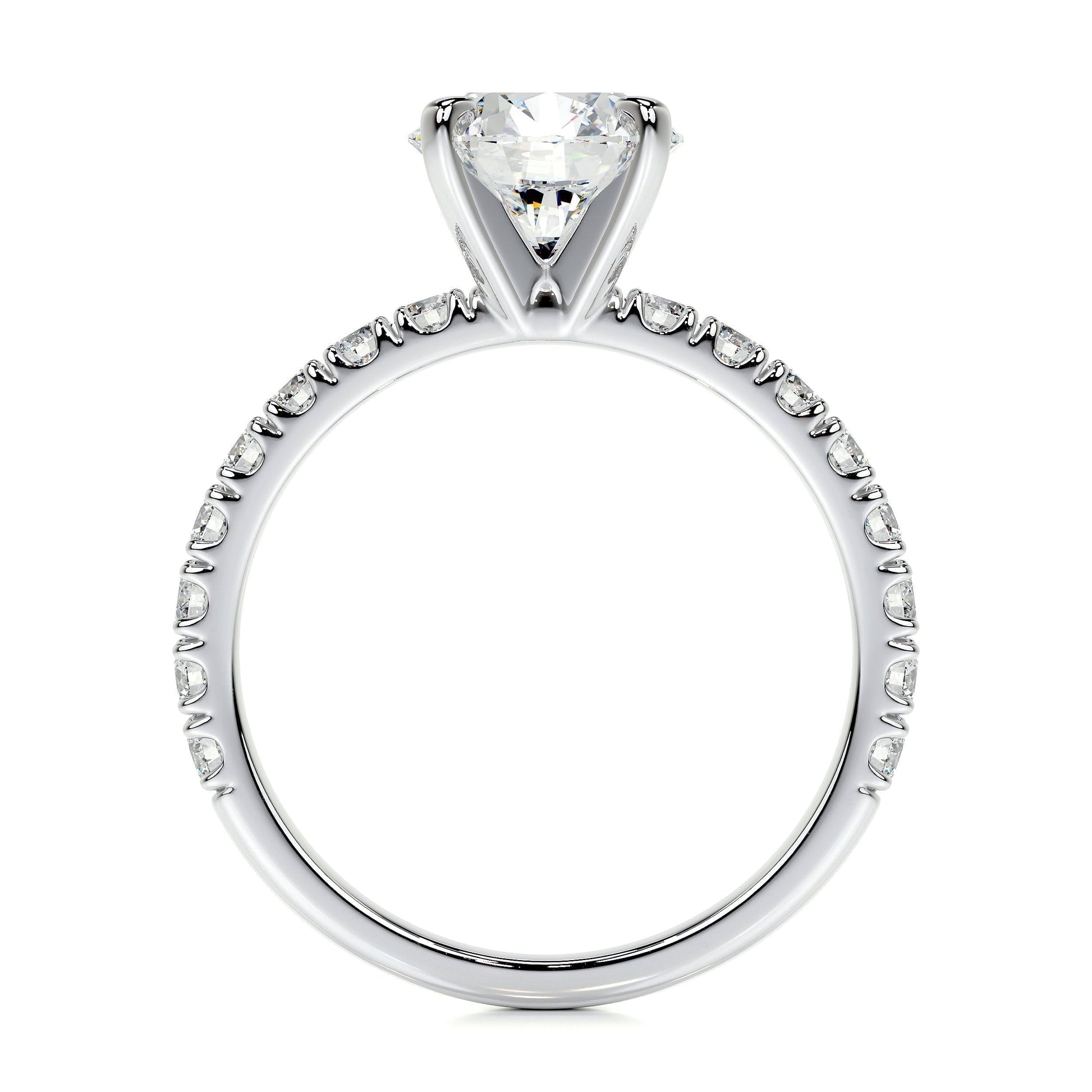 1.50 CT Round Solitaire CVD F/VS1 Diamond Engagement Ring 7