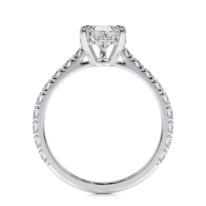 1.50 CT Pear Hidden Halo CVD E/VS2 Diamond Engagement Ring 7