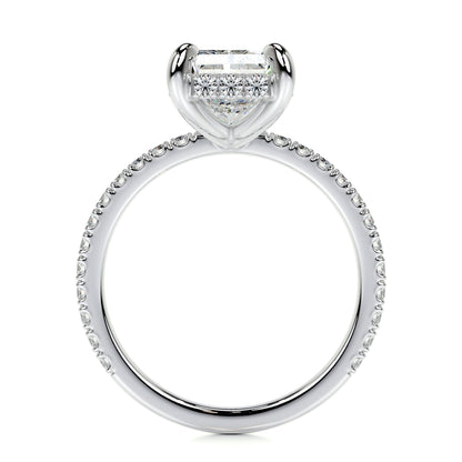 2.0 CT Radiant Hidden Halo CVD E/VS2 Diamond Engagement Ring 5