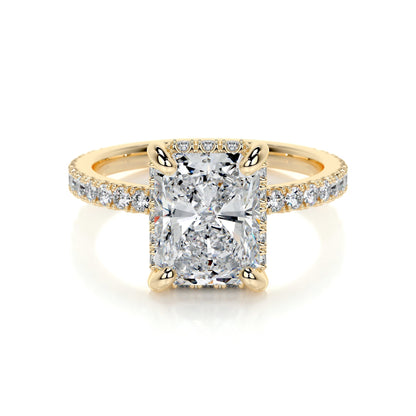 2.0 CT Radiant Hidden Halo CVD E/VS2 Diamond Engagement Ring 7