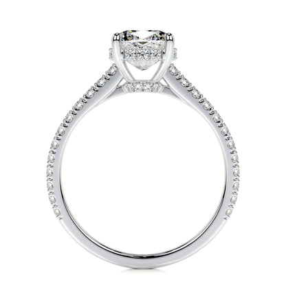 1.50 CT Cushion Hidden Halo CVD E/VS2 Diamond Engagement Ring 5