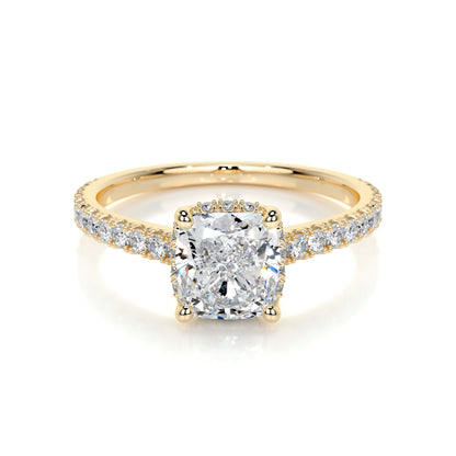 1.50 CT Cushion Hidden Halo CVD E/VS2 Diamond Engagement Ring 6