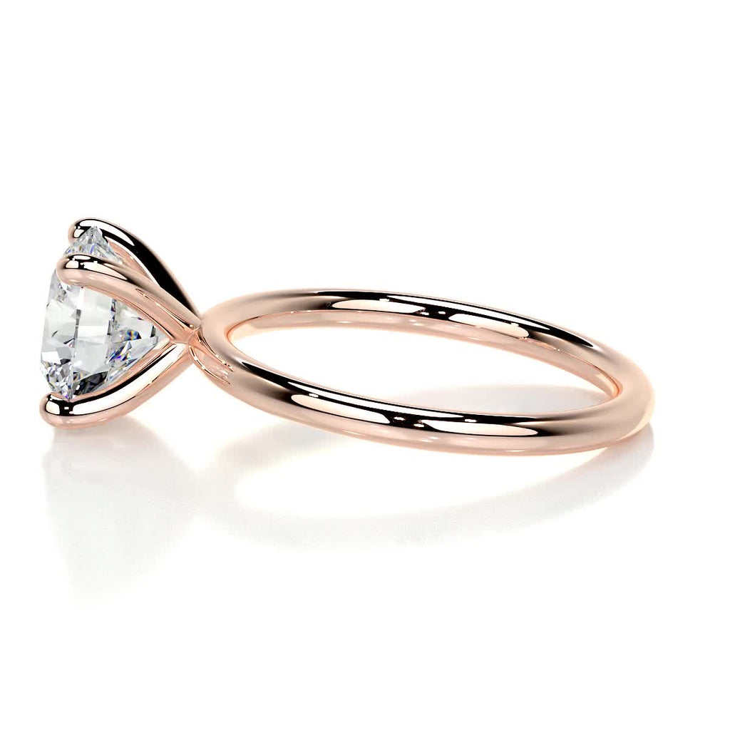 Round Solitaire Lab Grown Diamond Engagement Ring