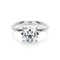 Round Solitaire Lab Grown Diamond Engagement Ring
