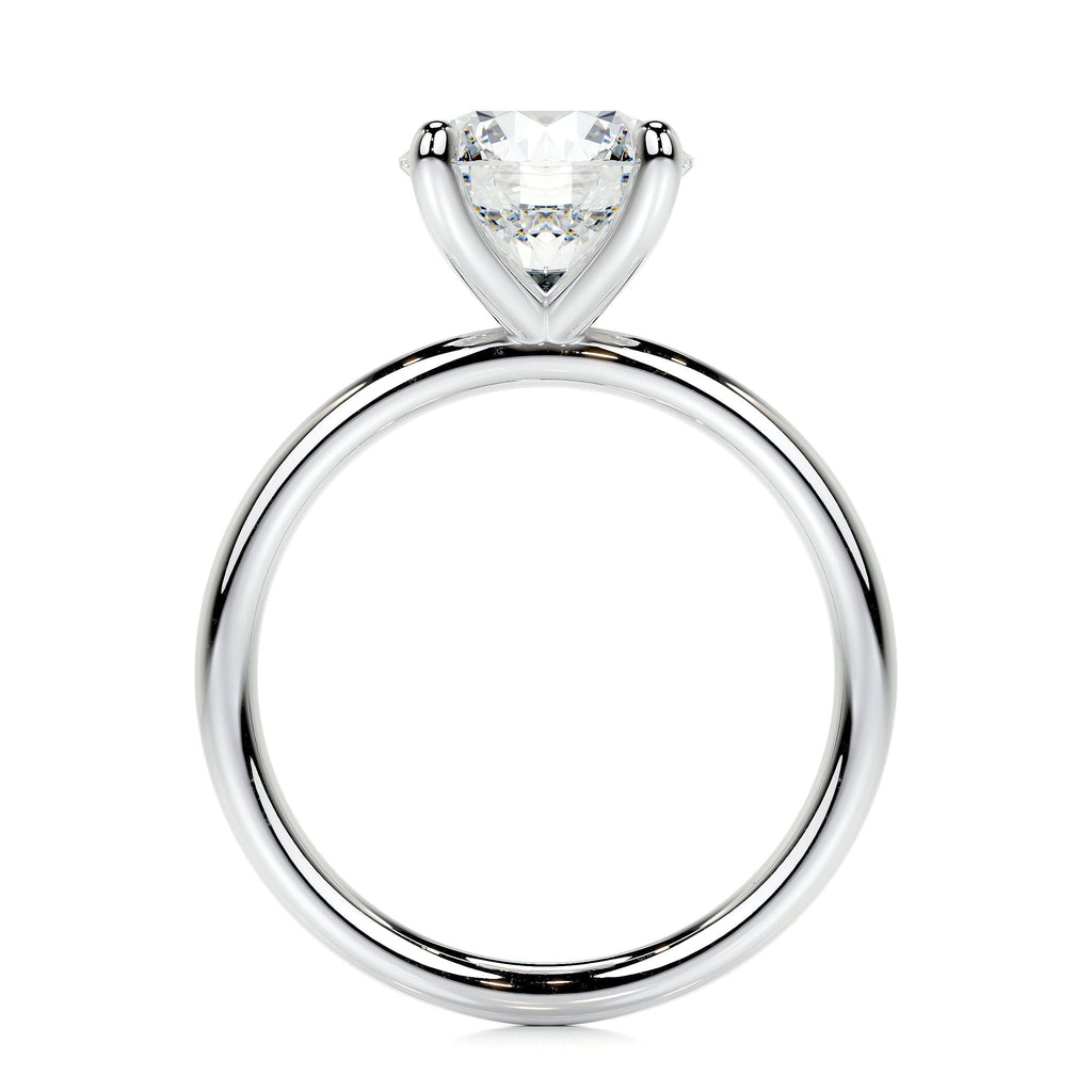 Round Solitaire Lab Grown Diamond Engagement Ring