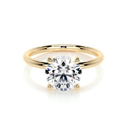 2.0 CT Round Solitaire CVD E/VS2 Diamond Engagement Ring 7