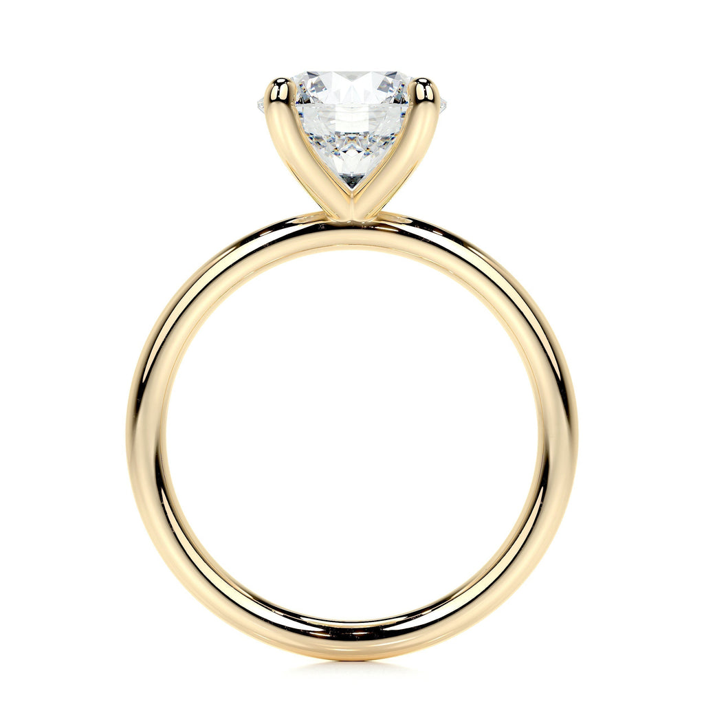 Round Solitaire Lab Grown Diamond Engagement Ring