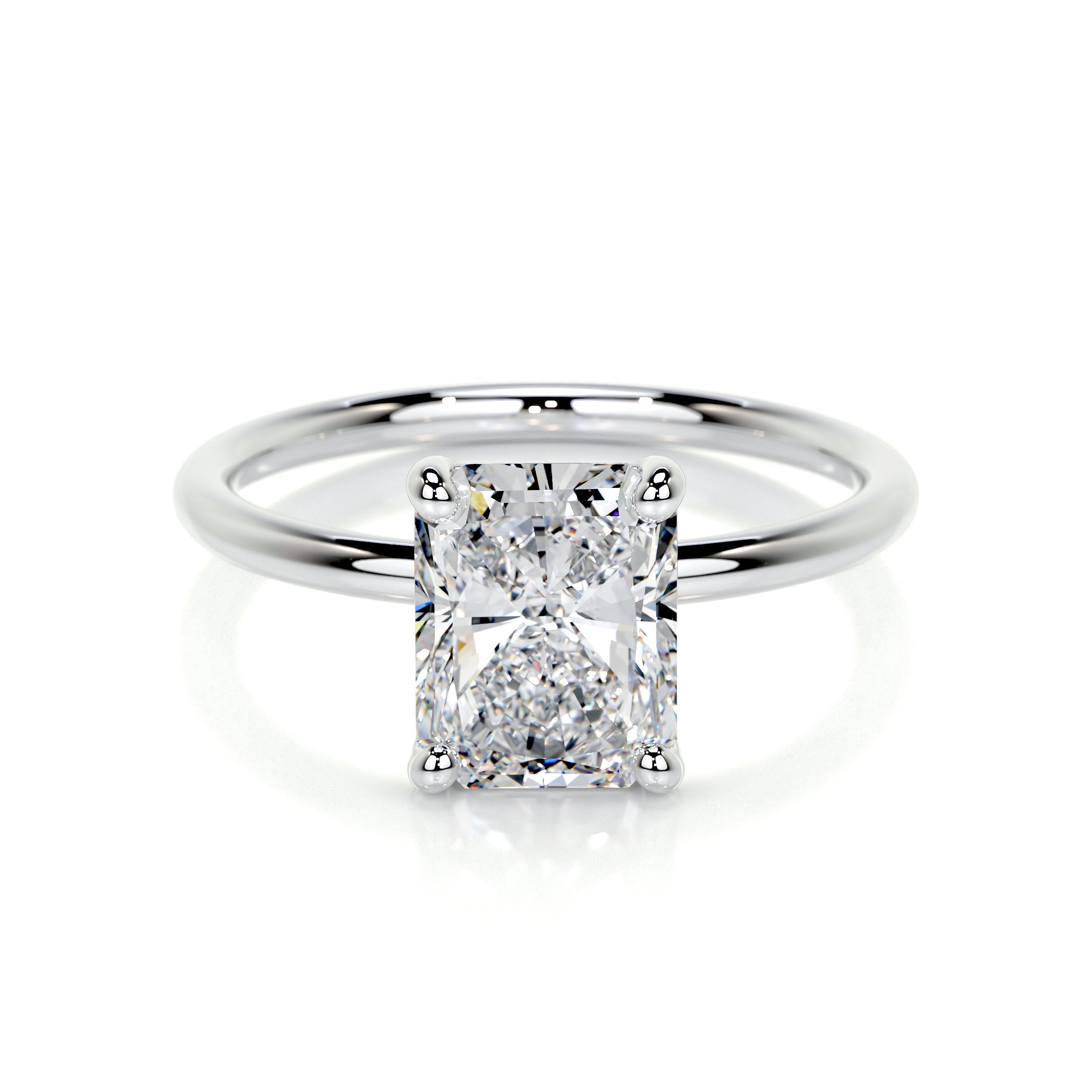 Radiant Solitaire Lab Grown Diamond Engagement Ring