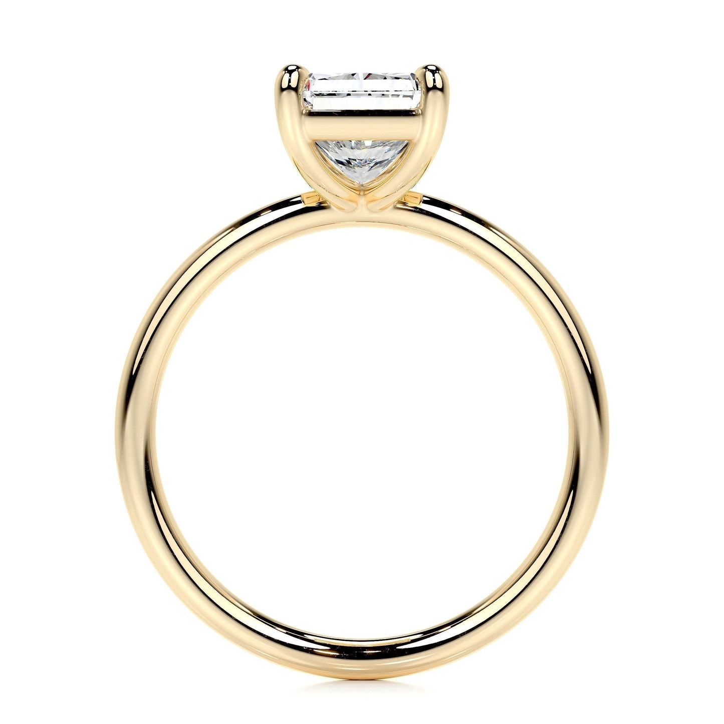 2.0 CT Radiant Solitaire CVD E/VS2 Diamond Engagement Ring 9