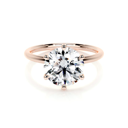2.0 CT Round Solitaire CVD E/VS2 Diamond Engagement Ring 11