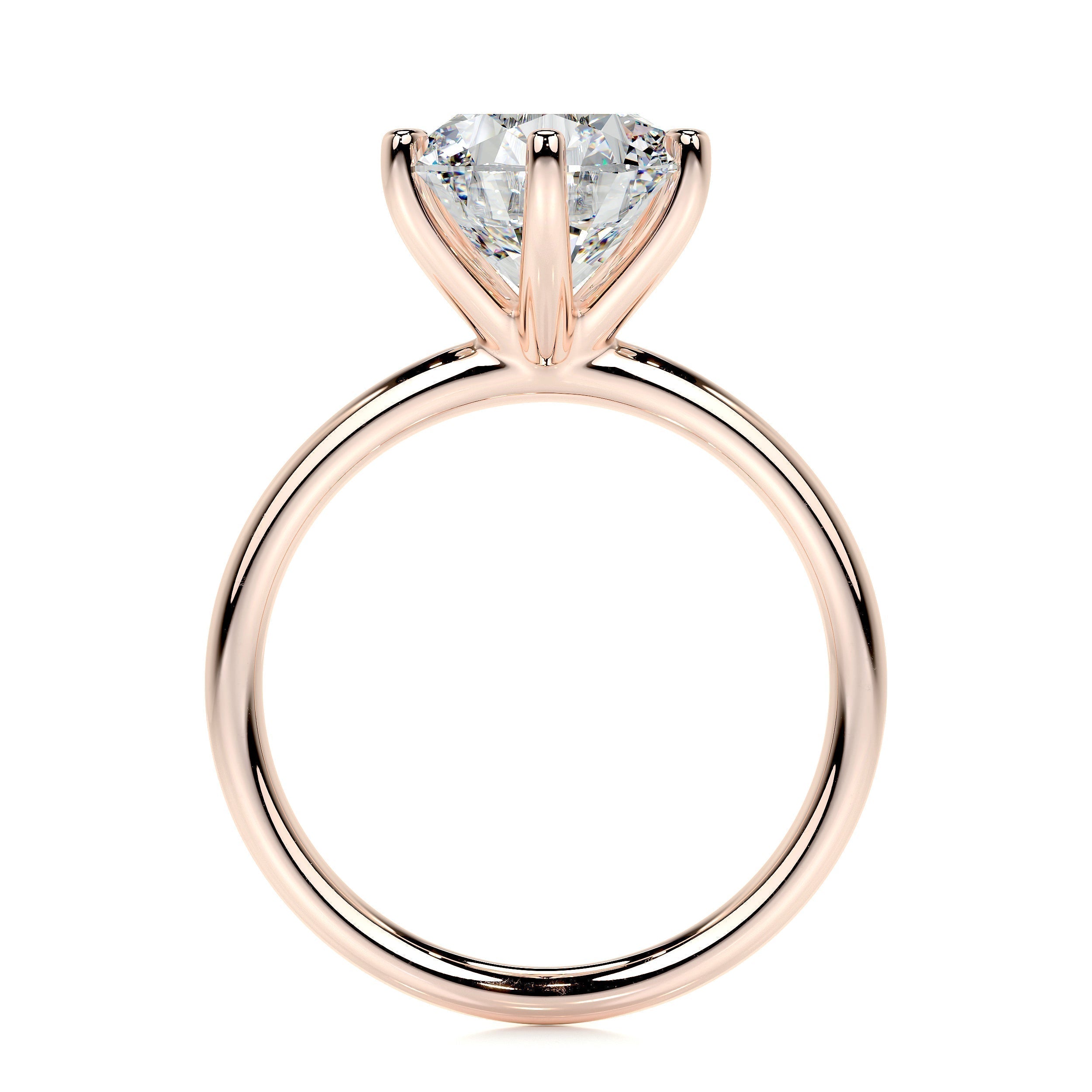 Round Solitaire Lab Grown Diamond Engagement Ring