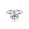 Round Solitaire Lab Grown Diamond Engagement Ring