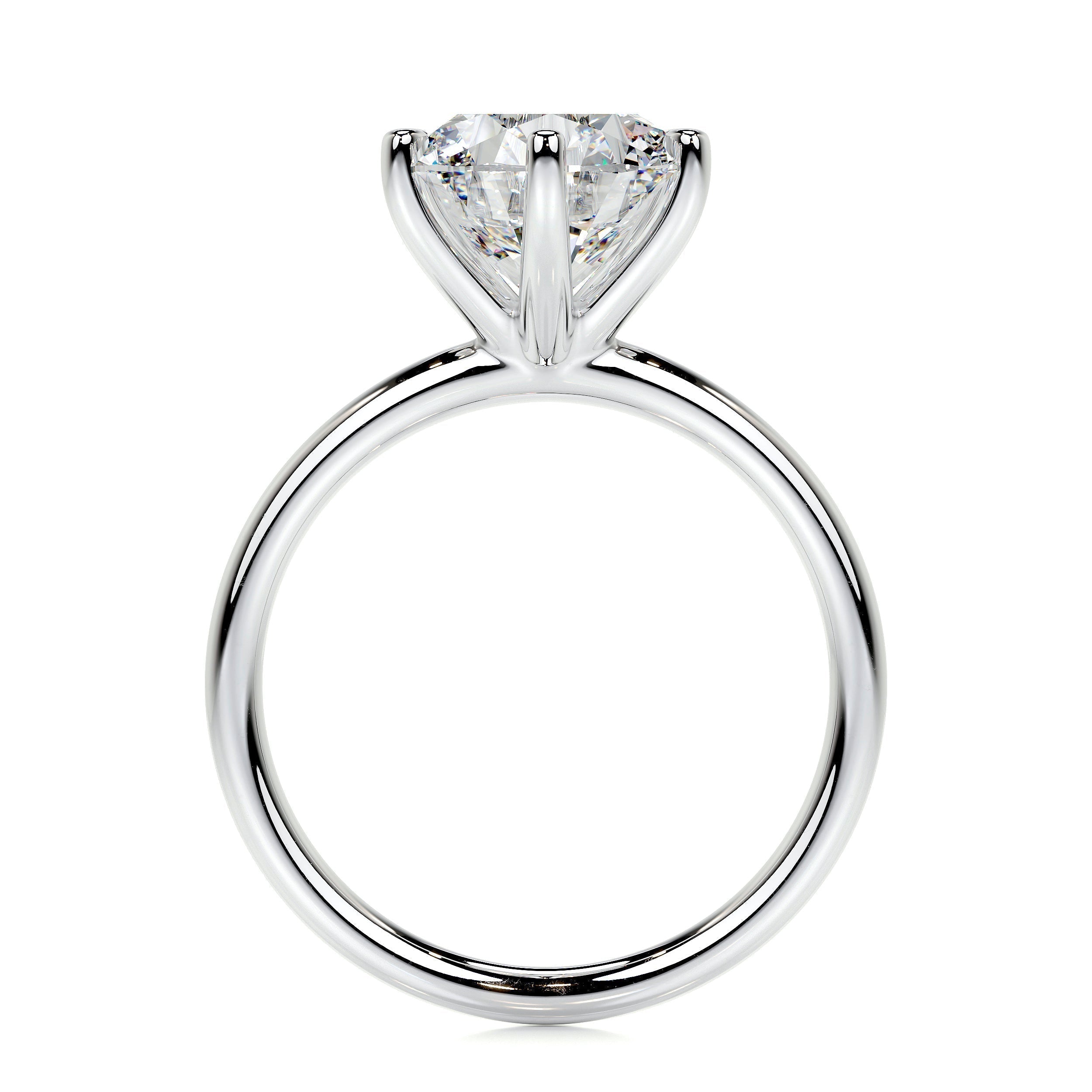 Round Solitaire Lab Grown Diamond Engagement Ring