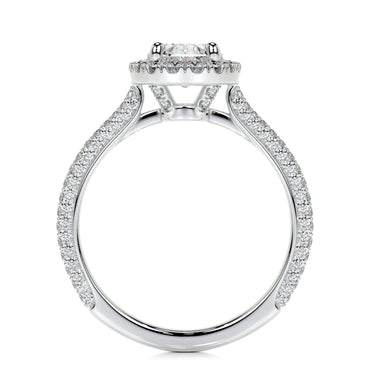 1.50 CT Oval Halo CVD F/VS2 Diamond Engagement Ring 5