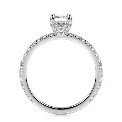 1.05 CT Radiant Hidden Halo CVD E/VS2 Diamond Engagement Ring 5