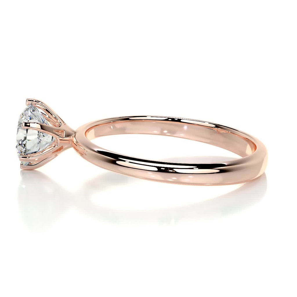 Round Solitaire Lab Grown Diamond Engagement Ring