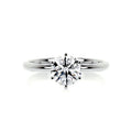 Round Solitaire Lab Grown Diamond Engagement Ring