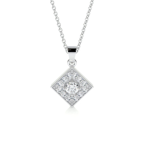 0.25 CT Round Lab Grown Diamond Necklace