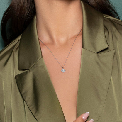 0.25 CT Round CVD F/VS Diamond Necklace 2