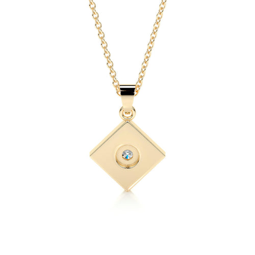 0.25 CT Round Lab Grown Diamond Necklace