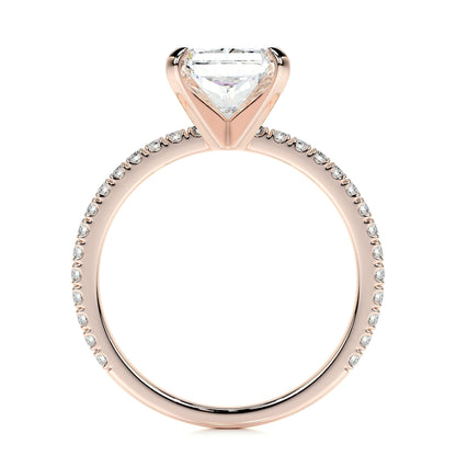 3.0 CT Radiant Solitaire CVD G/SI1 Diamond Engagement Ring 14