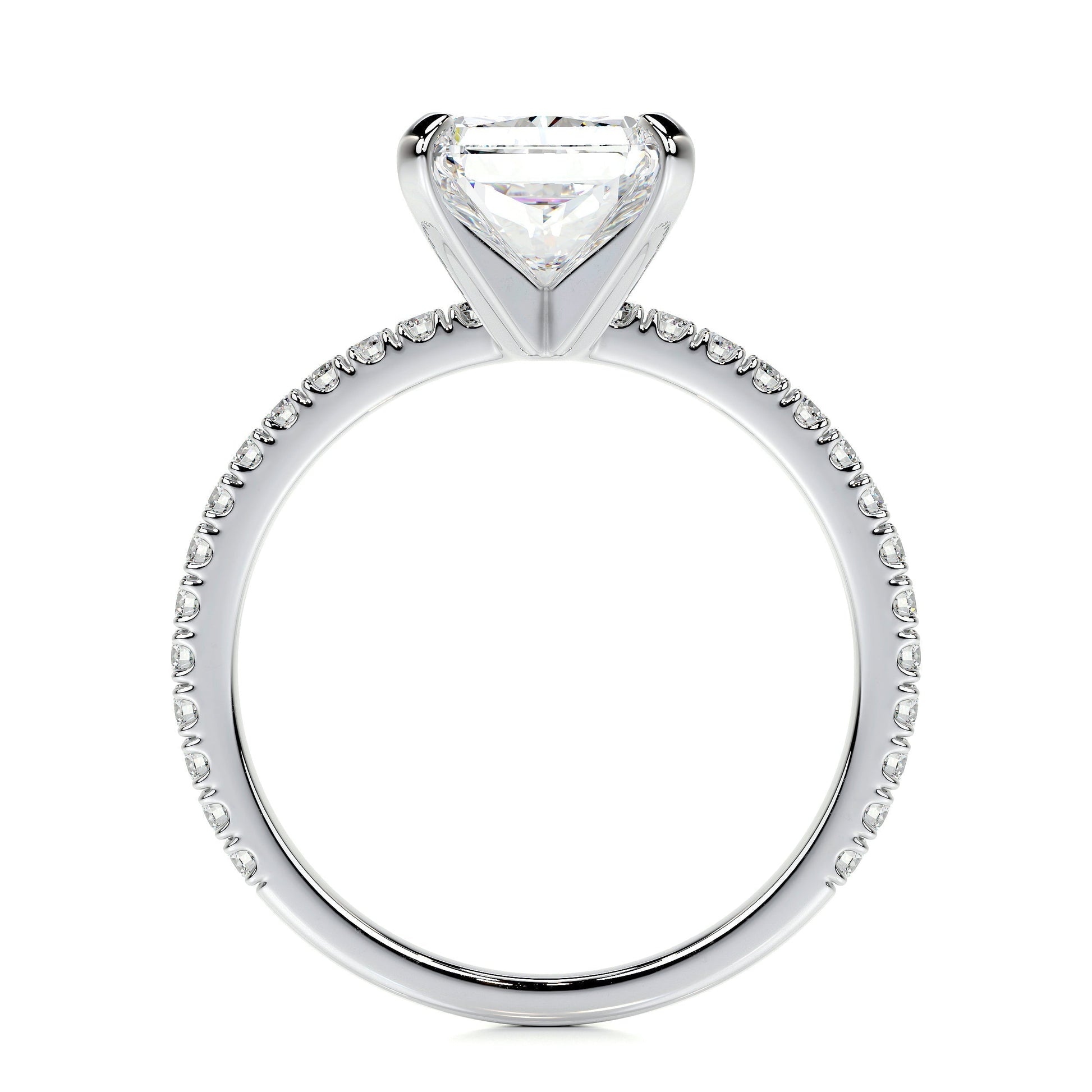 3.0 CT Radiant Solitaire CVD G/SI1 Diamond Engagement Ring 15